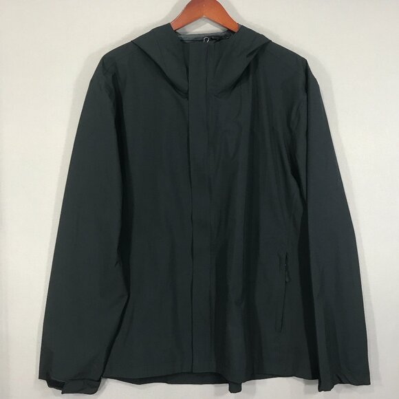 32 Degrees Jacket Men's XL Black Windbreaker Hooded Soft Shell Full Zip Pockets - Picture 1 of 15